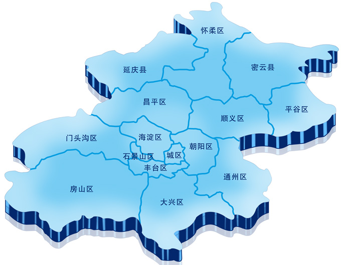 北京行政区域图
